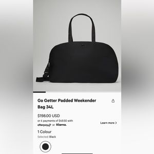 Lululemon Go Getter Padded Weekender 34L
